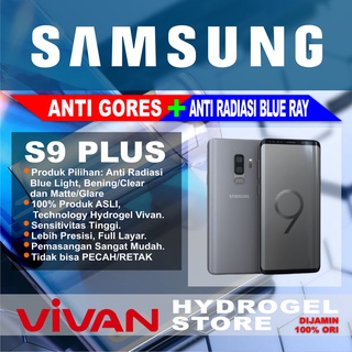 Ốp Điện Thoại Hydrogel Mặt Nhám Trong Suốt Chống Tia Sáng Xanh Chống Bức Xạ Cho Samsung Galaxy S9 Plus
