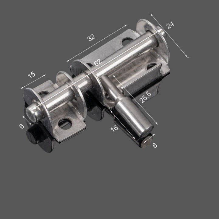 CHỐT CỬA LOẠI NHỎ CÂY GẠT TRÒN INOX 1.5"- 000719