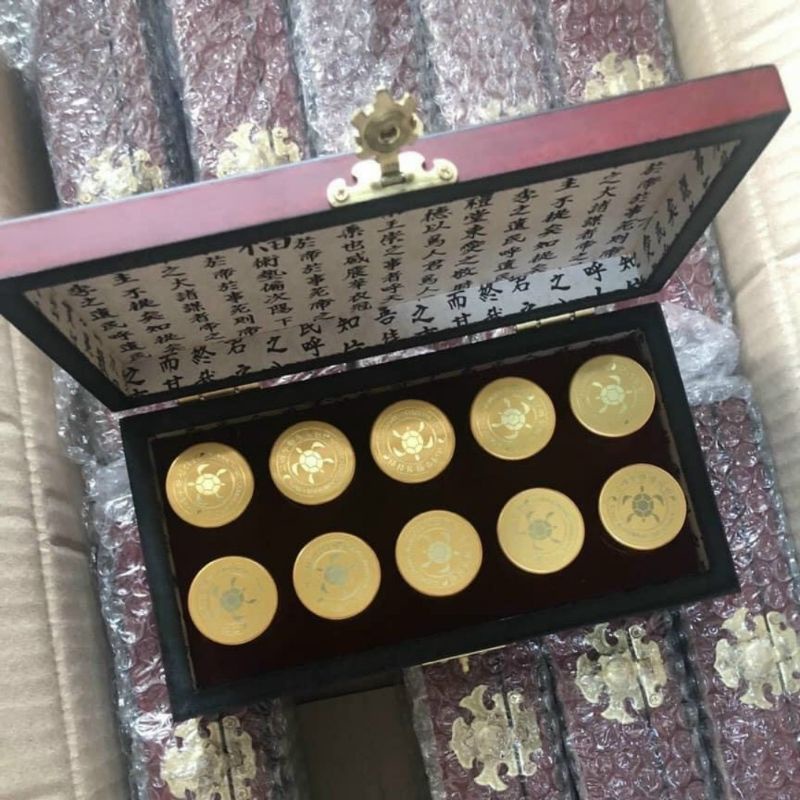 Ngưu Hoàng Thanh Tâm Hàn Quốc Hộp Gỗ 10 Viên Nhập Khẩu Chính Hãng