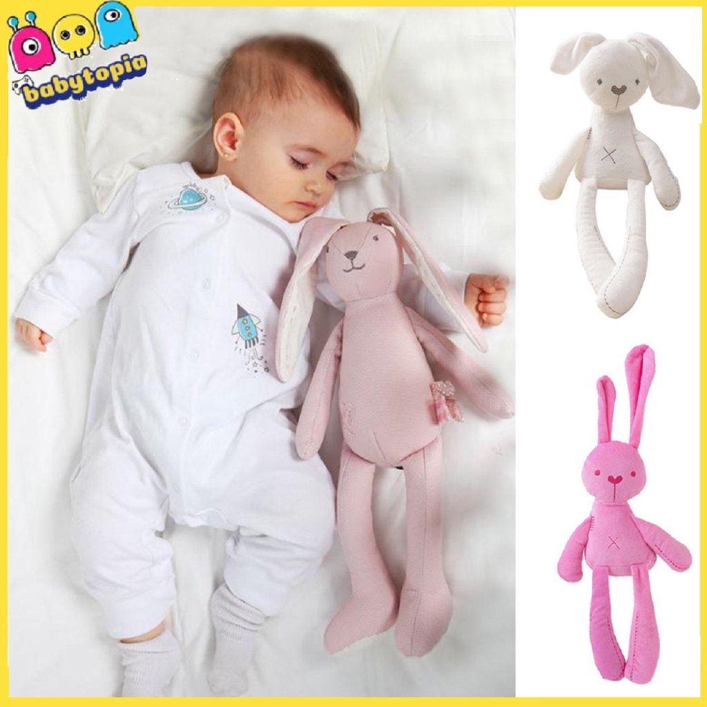 Chú thỏ bông mềm mịn dành cho em bé ôm khi ngủ