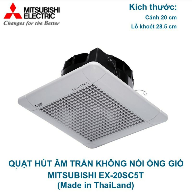 Quạt hút âm trần không nối ống gió Mitsubishi EX-20SC5T