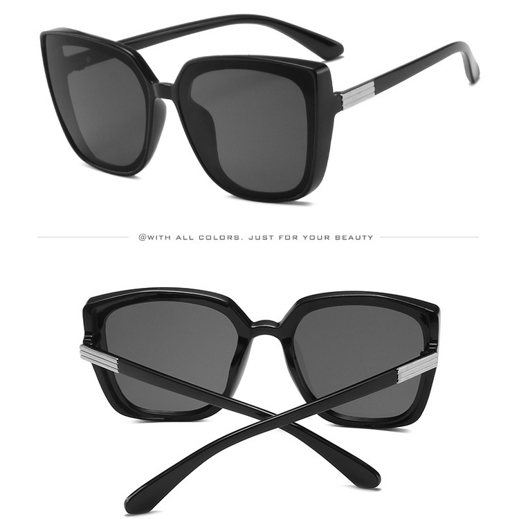 Thời trang kính râm mắt mèo kính râm nữ xu hướng kính râm gọng lớn kính lái xe UV400