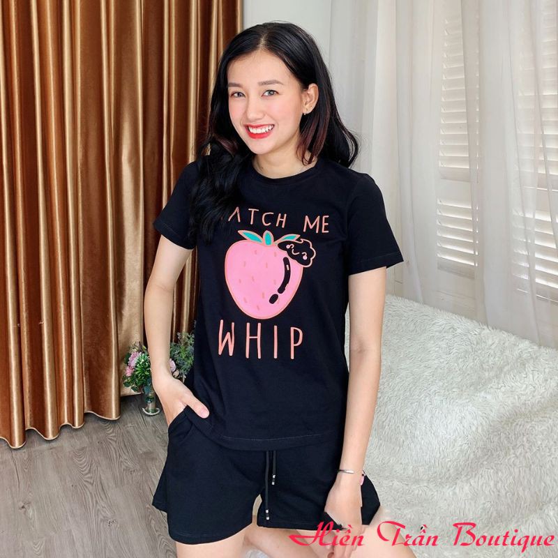 [100% Cotton] Bộ đồ dâu tây siêu mát, thấm mồ hôi cực tốt | BigBuy360 - bigbuy360.vn