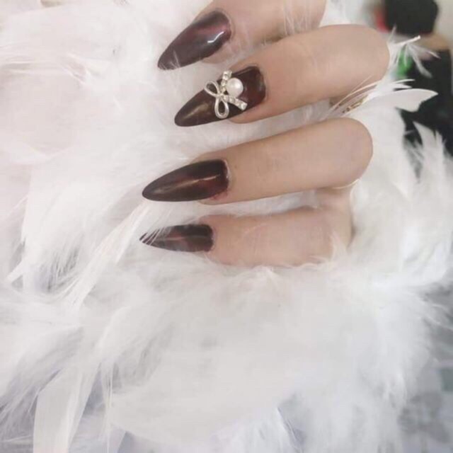 Dây lông vũ chụp ảnh mẫu móng, dụng cụ chụp ảnh mẫu nail - Ann933233