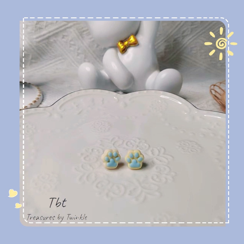 Bông Tai Hình Móng Vuốt Mèo Nhiều Màu Dễ Thương Cho Nữ