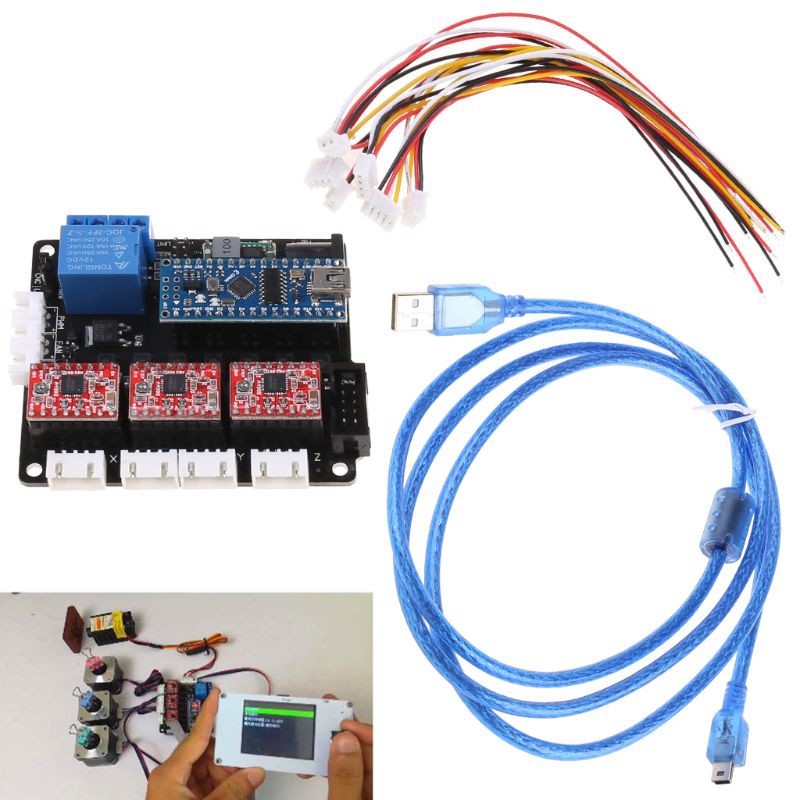 Bảng Mạch Điều Khiển Động Cơ Bước Usb 3 Trục