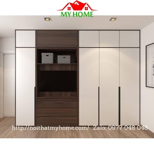 Tủ Nhựa Đài Loan CHINHUEI Kết Hợp Kệ Tivi - Tủ Quần Áo Nhựa VINCOPLAST-ECOPLAST KT 240*250*53cm TCM05