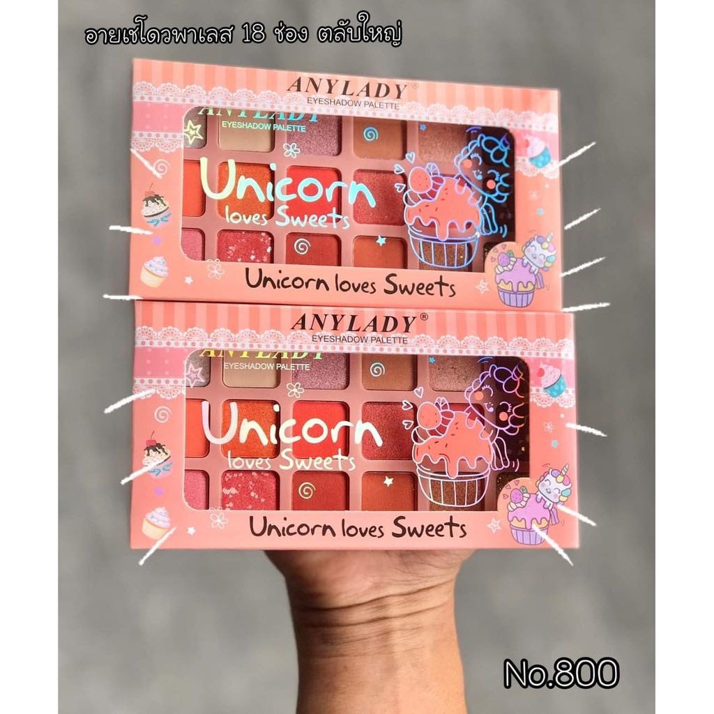 Phấn mắt Any Lady Unicorn loves sweets 18 ô siêu xinh PVN224 | BigBuy360 - bigbuy360.vn