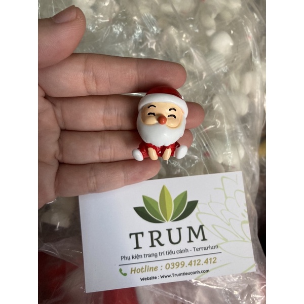 Ông Già Noel Phụ kiện tranh trí tiểu cảnh noel