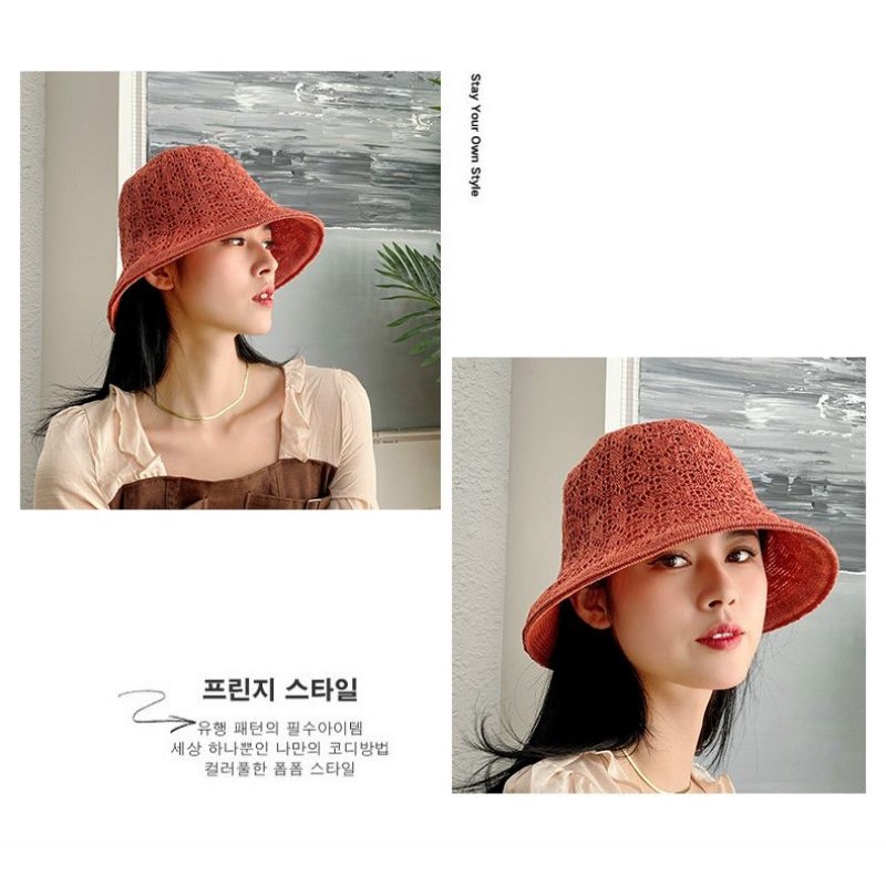 Mũ Cói Vành Nhỏ 2 Mặt Siêu Đẹp Đi Biển Đi Chơi