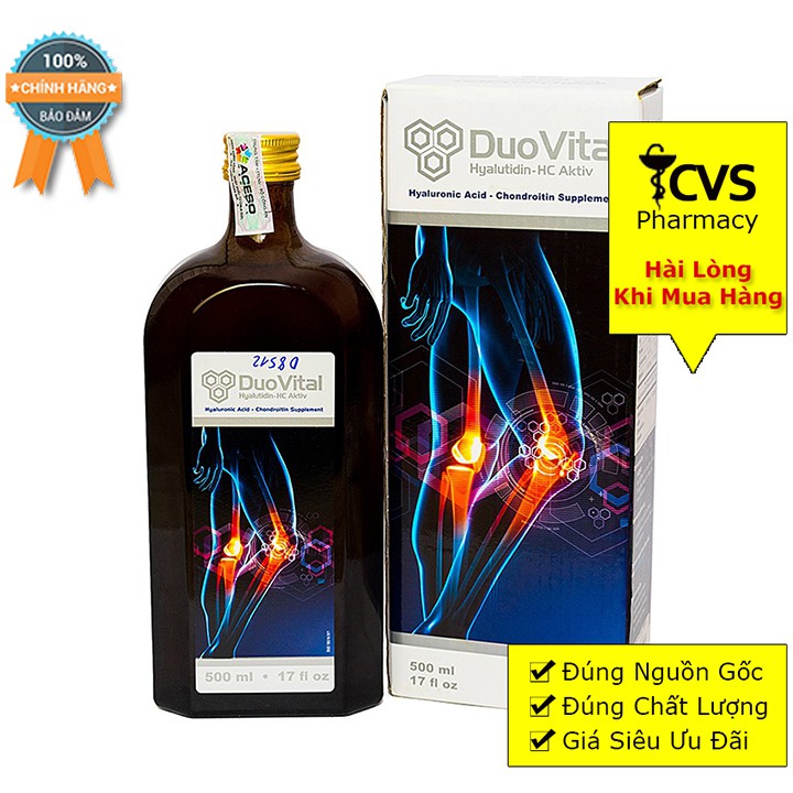 DuoVital Tái Tạo Và Nuôi Dưỡng Sụn Khớp của Đức - Duo Vital Hộp 1 Chai 500ml