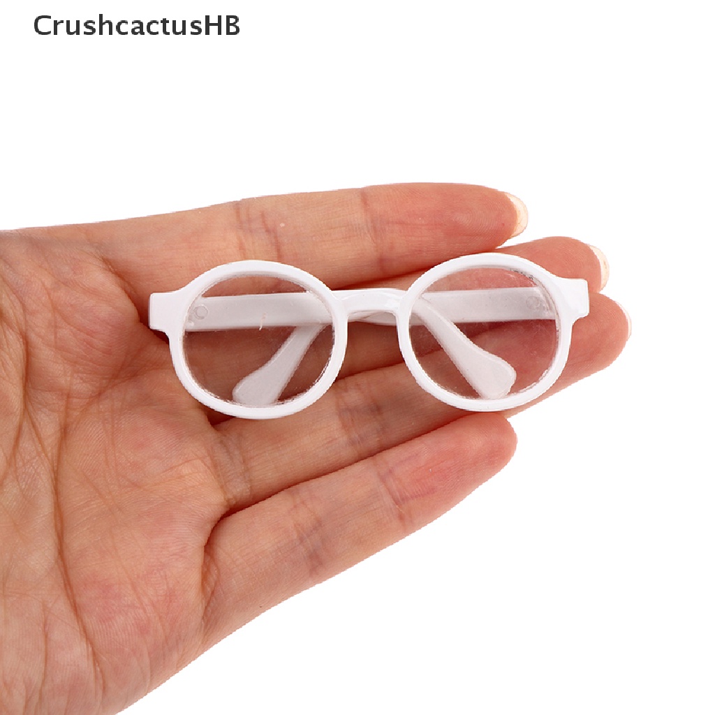 [CrushcactusHB] Plush Doll Glasses Accessory Round Frame 6.5/9.5cm Eyewear Clear Lens Hot Sell