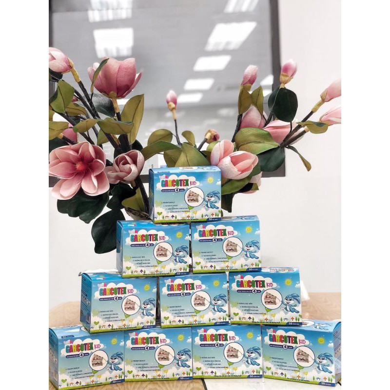 KHẨU TRANG TRẺ EM 4 LỚP _ GARCOTEX