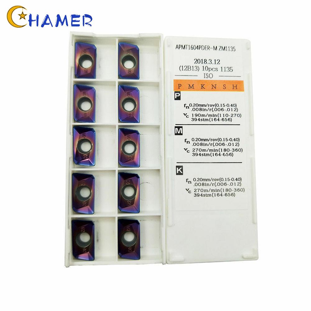 CHAMER- ~APMT1604PDER HRC65° Hadren Carbide Inserts Milling Cutting Insert APMT Durable