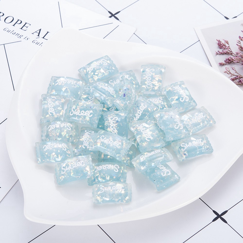 1/10 đồ chơi resin dẻo hình viên kẹo nhiều màu xinh xắn cho bé