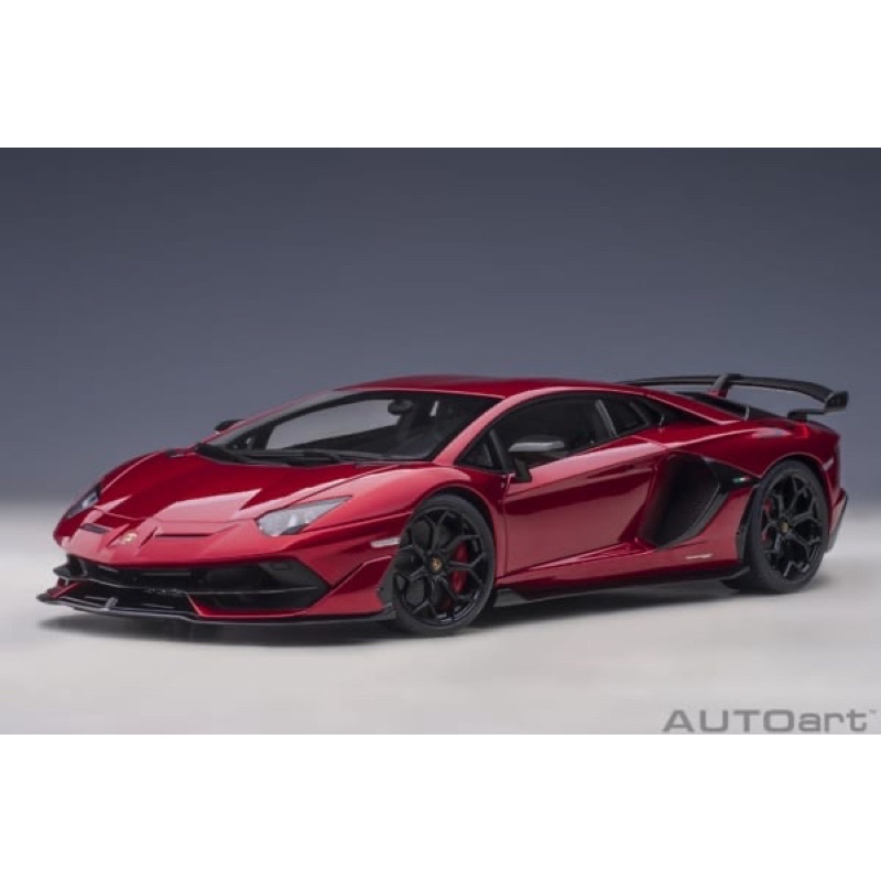 Xe mô hình lamborghini aventador svj autoart 1:18 (màu hephaestus đỏ)