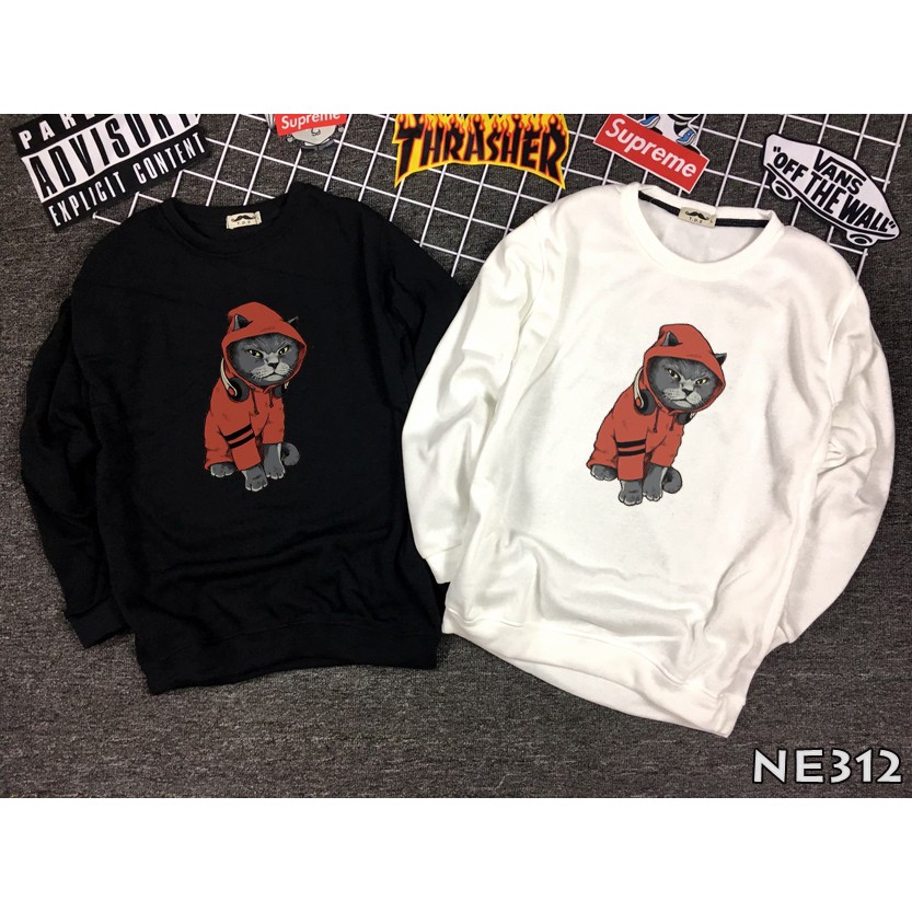 [Có VIDEO + ẢNH THẬT] Áo sweater - Áo nỉ bông tay dài UNISEX NE312