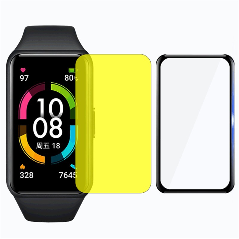 2 Miếng Dán Cường Lực Bảo Vệ Màn Hình Cho Huawei Honor Band 6 Thông Minh