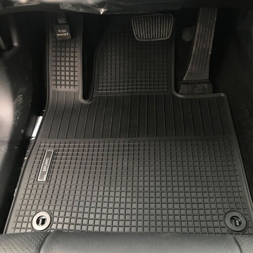 Thảm lót sàn xe Huyndai Santafe 2014 - 2021 Hàng cao su đúc không mùi- Hàng loại 1 Hcar