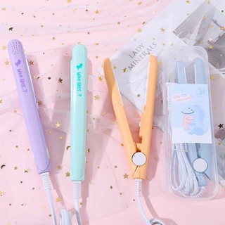 Máy ép tóc mini cầm tay cute nhỏ gọn tiện dụng làm thẳng tóc, tạo xoăn, có hộp đựng, giá rẻ tiện dụng
