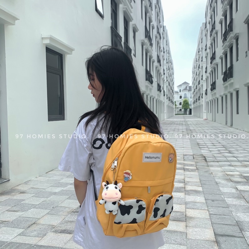 Balo ulzzang chống nước, thời trang nữ đi học, đi chơi ,dễ thương cute ,trẻ trung phong cách Hàn Quốc