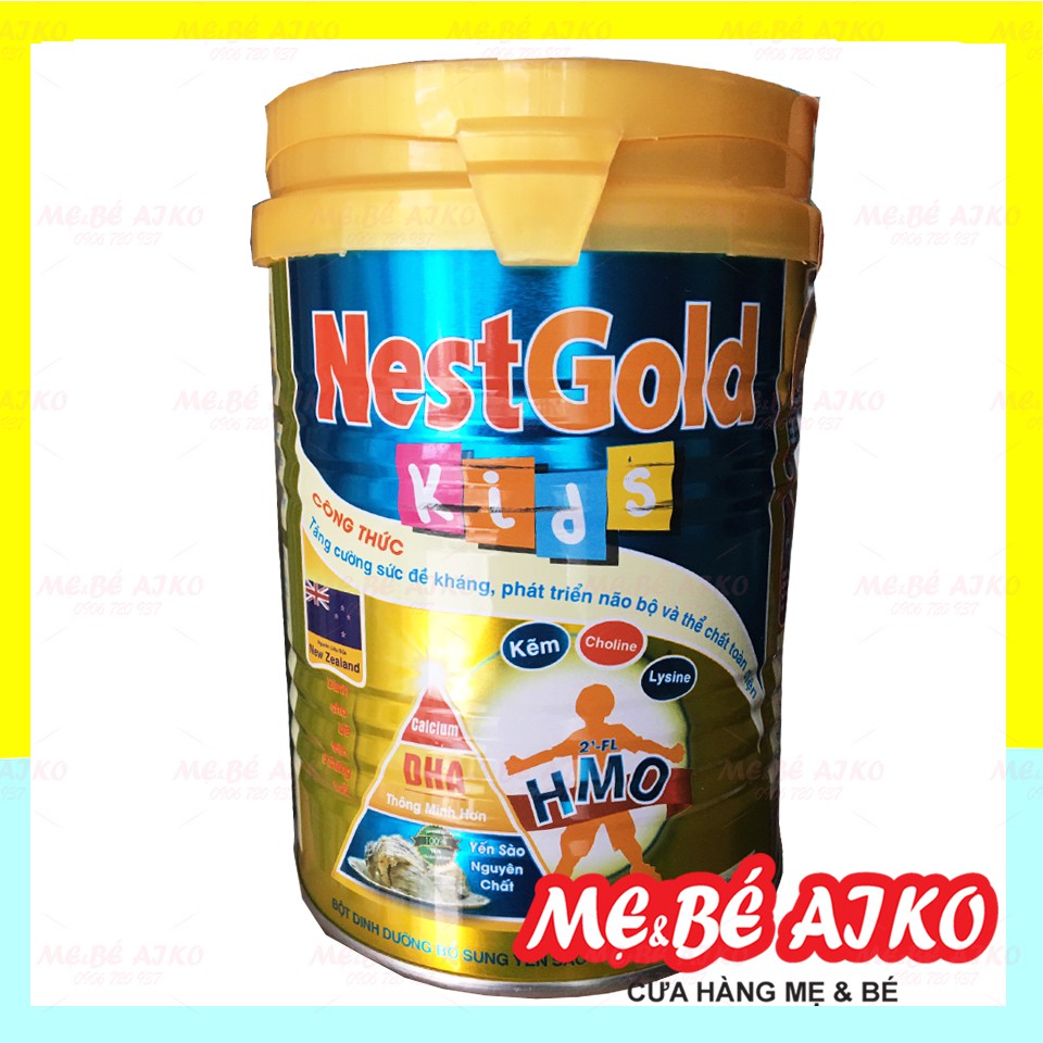 Sữa Bột Yến Sào Tăng Đề Kháng, Chiều Cao Và DHA Nest Gold Kids, Nest100 Lon 400g