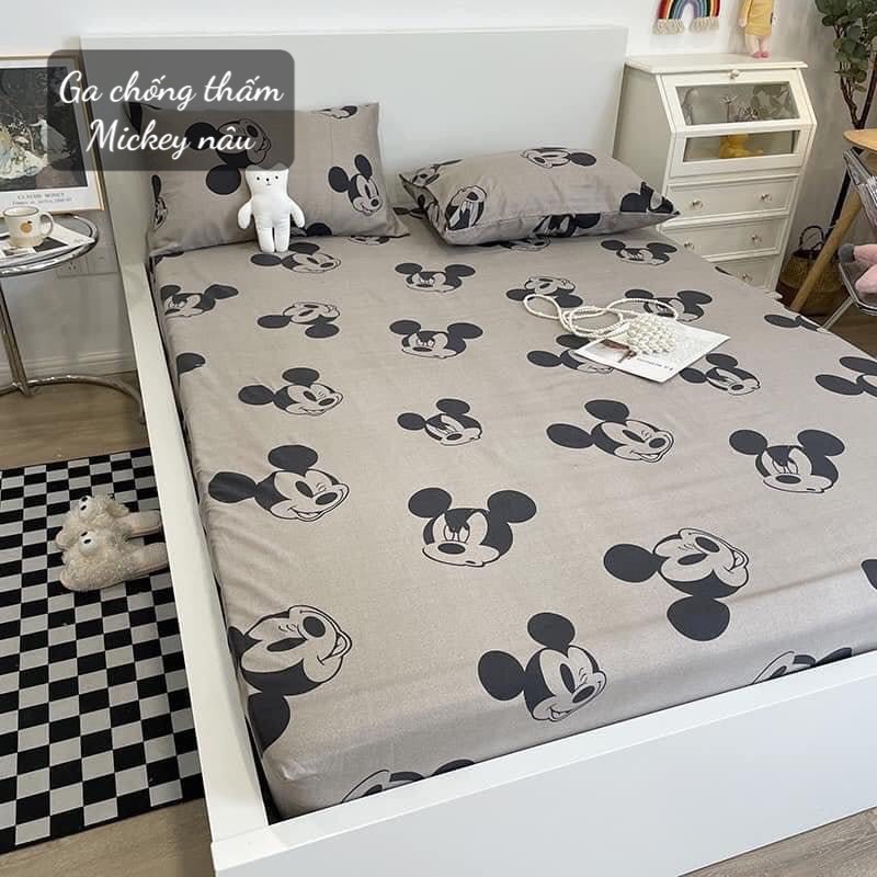 Ga chống thấm cotton cao cấp, drap chống thấm cotton cho bé nằm trực tiếp, không nóng bí, không sột soạt