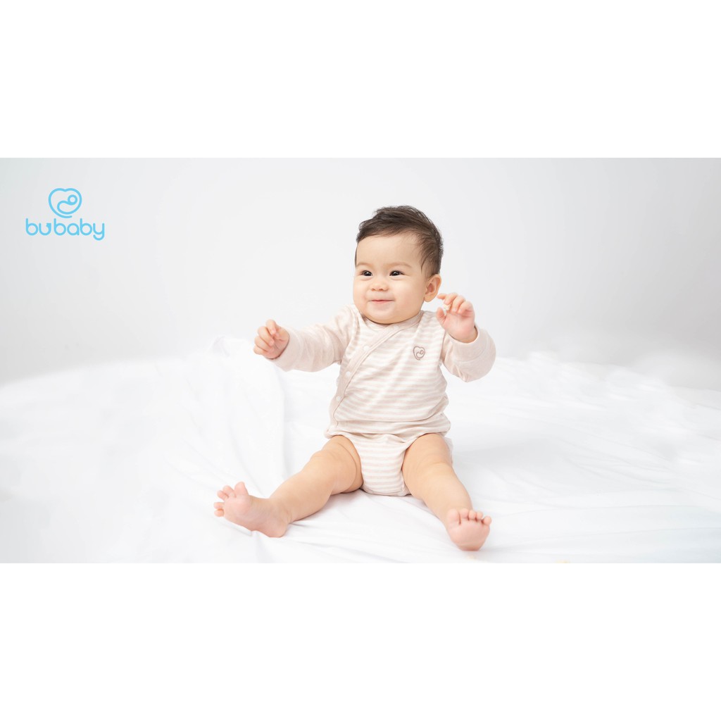 Set body cài lệch kèm quần dài cotton sợi tre BU