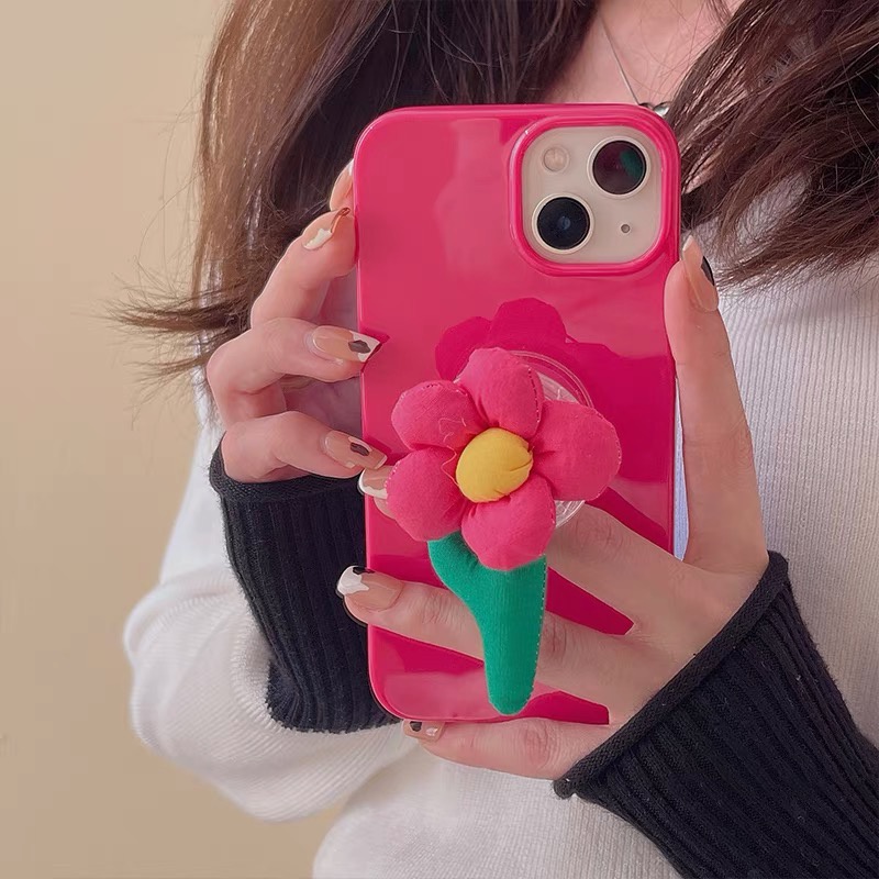 Ốp Điện Thoại Mềm Hình Hoa Đỏ Cho Iphone 13 Promax 12 pro max xs max xr x 7plus