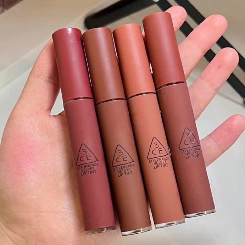(Bảng 5 màu mới) Son kem lì 3Ce Velvet Lip Tint 2020