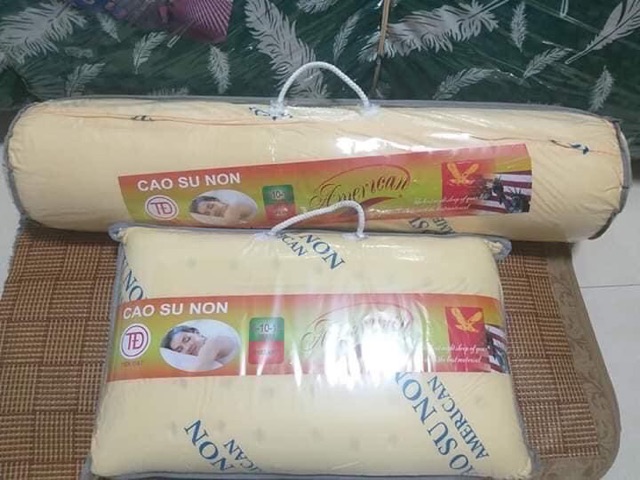 {Combo xã kho} Gối Nằm và Gối ôm cao su non nguyên khối