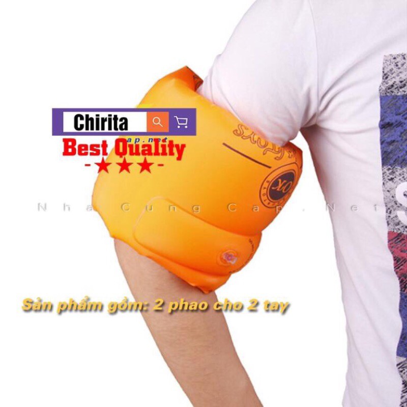 Bộ 2 phao tay cam tập bơi cho bé