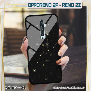 Ốp lưng kính 3D OPPO Reno 2F- hình cung hoàng đạo