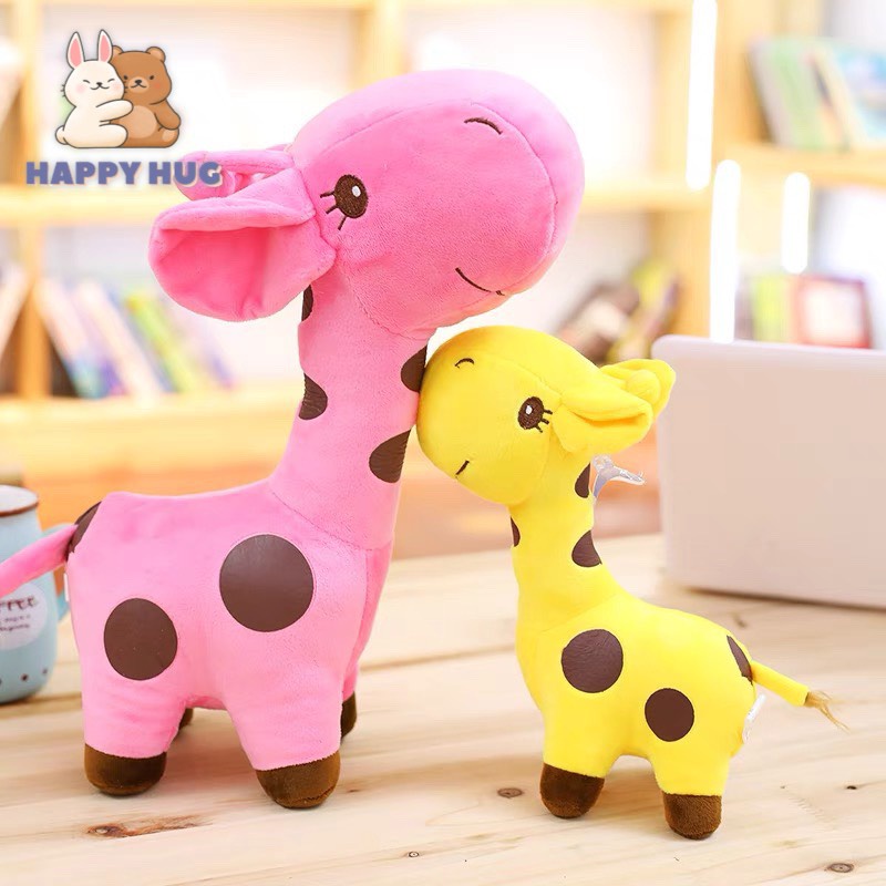 Thú bông hươu cao cổ size 25/40 cm, đồ chơi gấu nhồi bông cho đáng yêu cho bé - Happy Hug
