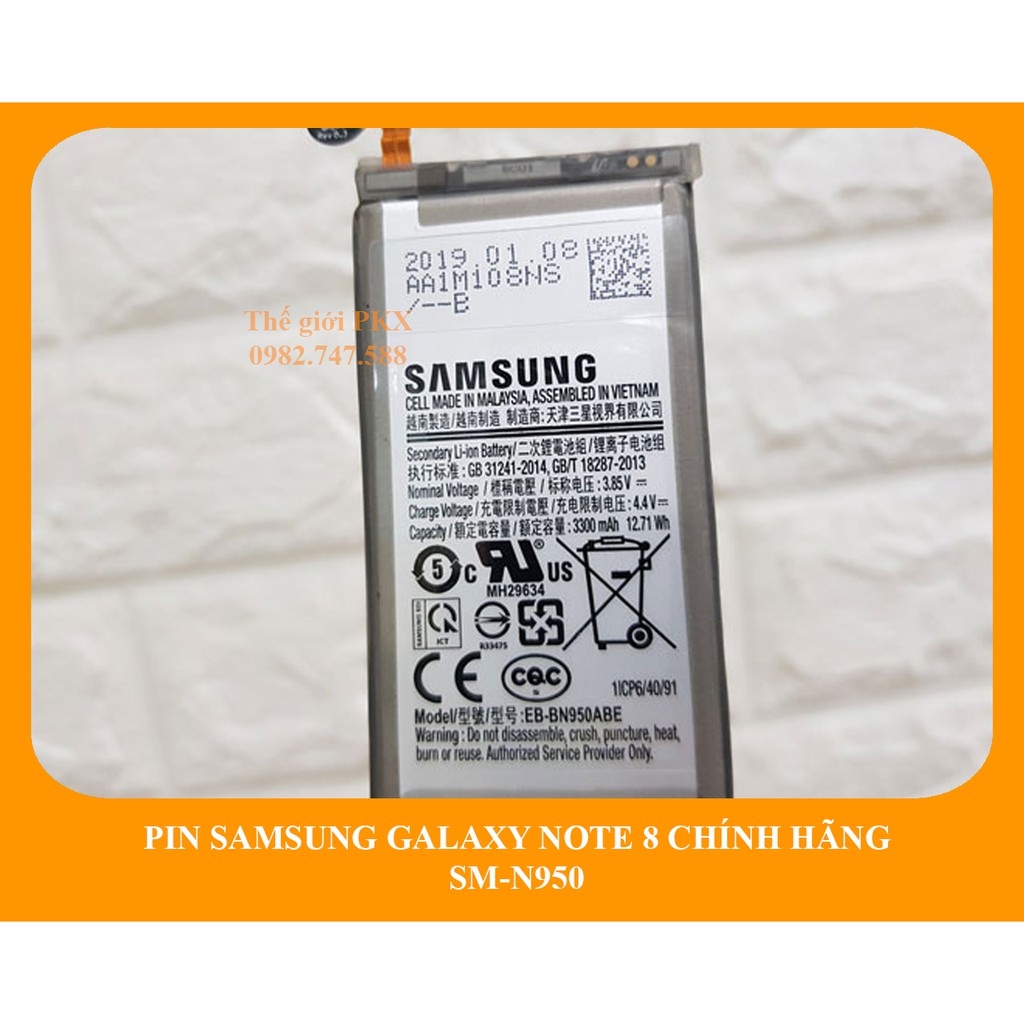 Pin Samsung Note 8 chính hãng N950 | Phát hiện fake đền 10 lần giá trị sản phẩm