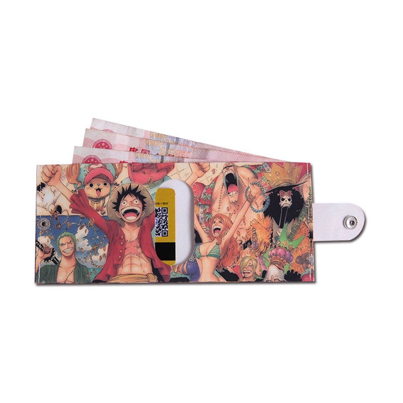 Ví Canvas Ngắn Nhiều Ngăn In Họa Tiết Naruto Có Khóa Kéo Tiện Dụng Cho Học Sinh