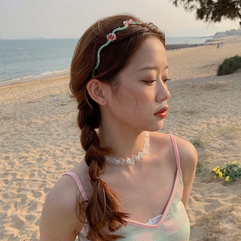 Cài Tóc Hình Hoa Và Quả Cherry Đính Đá Pha Lê Thanh Lịch Thời Trang