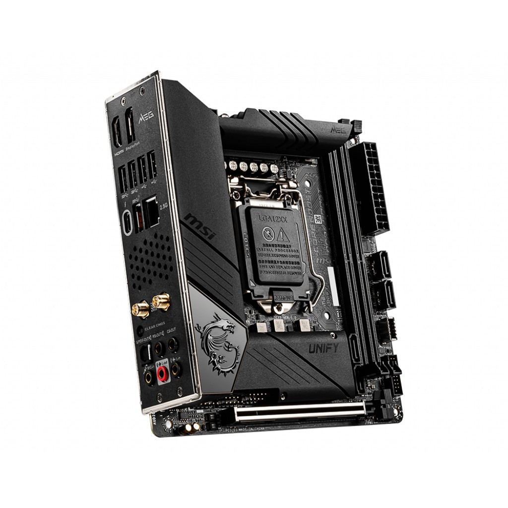 Mainboard MSI MEG Z490i UNIFY Intel Z490, Socket 1200, mini ITX, 2 khe RAM DDR4