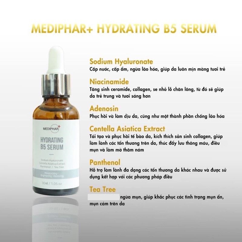 Serum cấp ẩm- ph uc h ôi B5 Mediphar 30ml