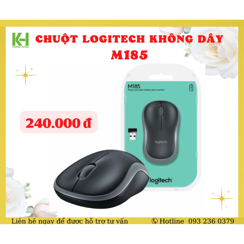 Chuột LOGITECH không dây M185