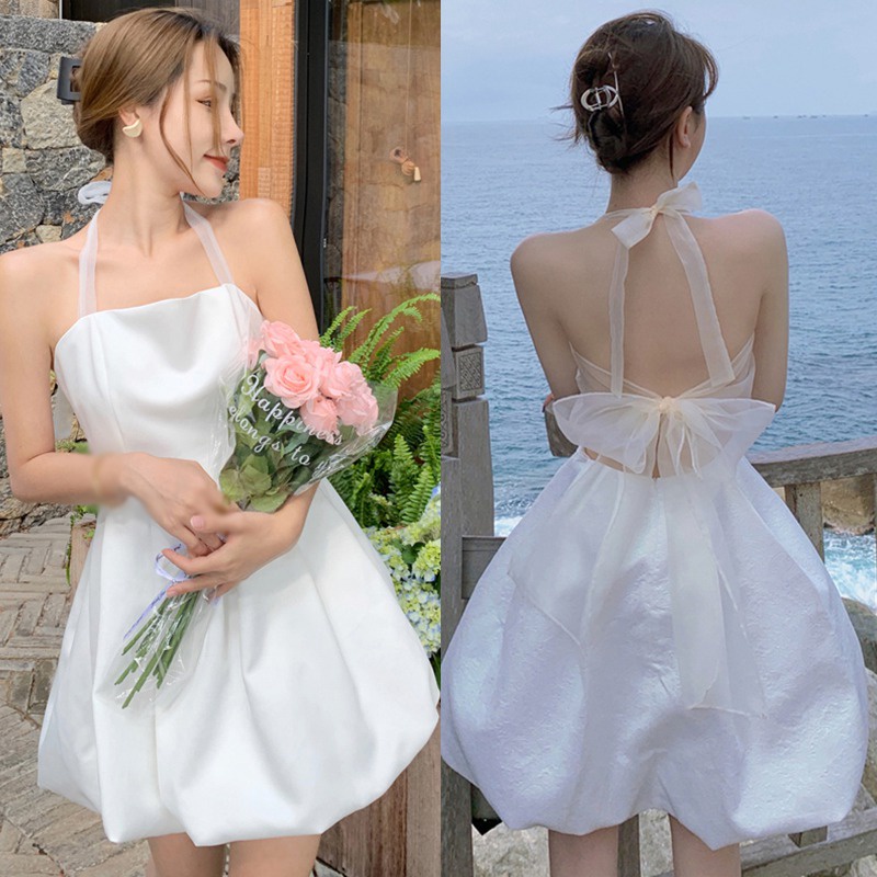  Đầm 2 dây ôm dáng màu trơn phong cách Hàn Quốc thời trang mùa hè cho nữ | BigBuy360 - bigbuy360.vn