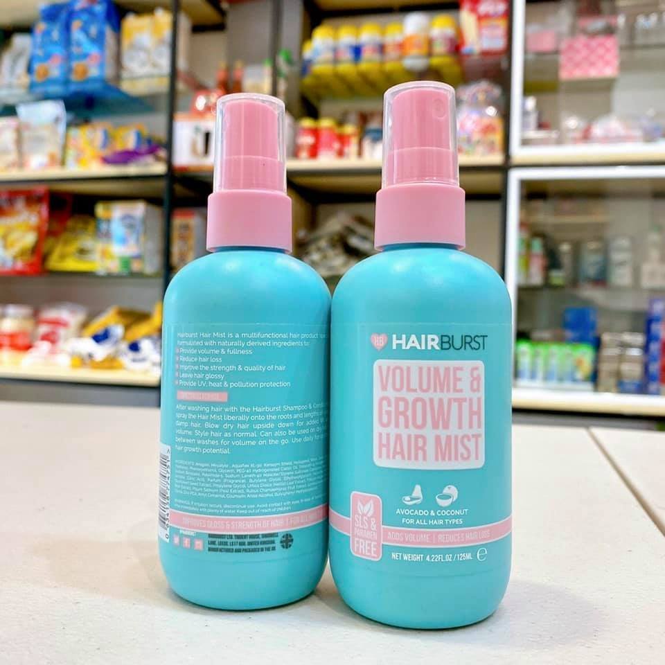 Xịt dưỡng HairBurst Volume and Growth Elixir tạo độ phồng và hỗ trợ mọc tóc 125ml