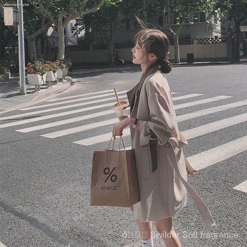 Áo khoác gió dáng rộng thời trang xuân thu phong cách Hàn Quốc mới 2021 8UJI | BigBuy360 - bigbuy360.vn