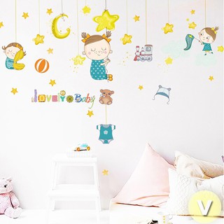 Decal dán tường Chúc bé ngủ ngon