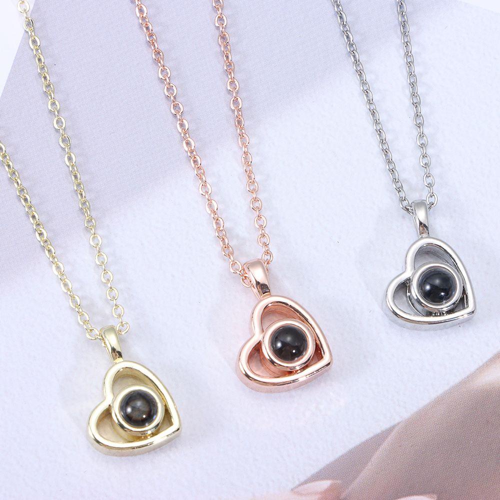 ESPO Vòng cổ Thép Không Gỉ Mặt Máy Chiếu Thời Trang