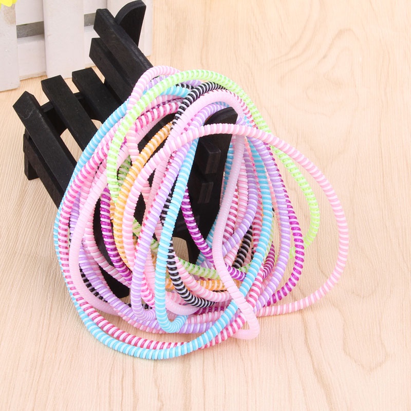 Set 10 dây xoắn quấn bảo vệ dây cáp sạc điện thoại