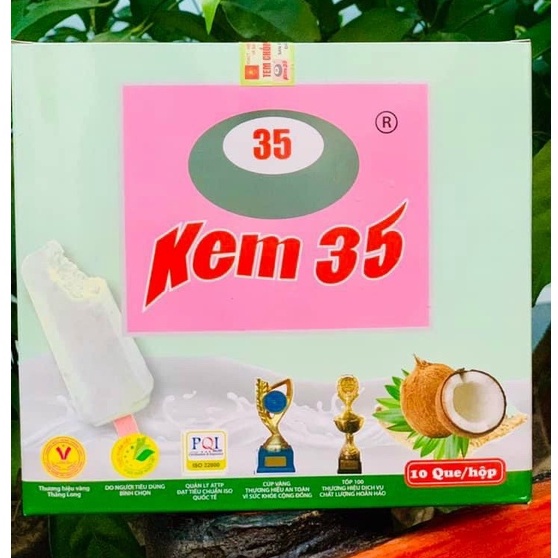 Hộp 10 chiếc kem que Tràng Tiền 35 chuẩn vị