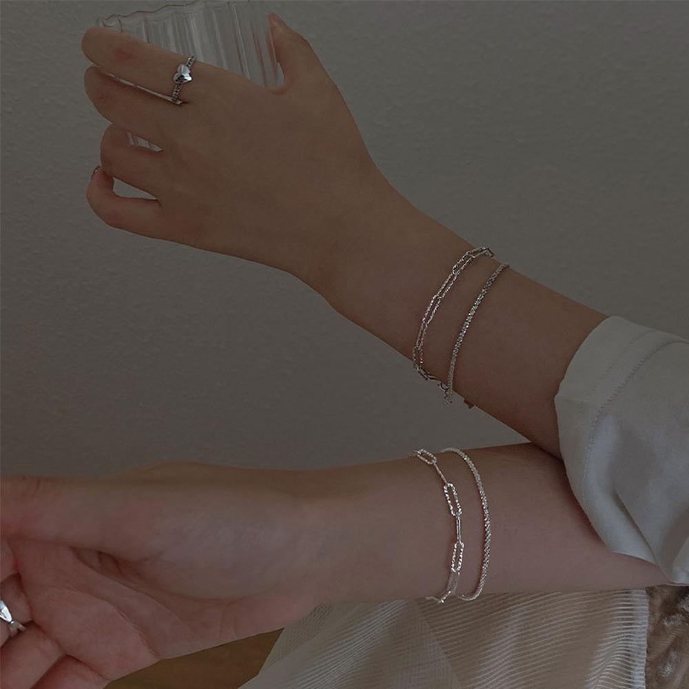 Vòng Tay Thời Trang Đính Đá Lấp Lánh Cho Nữ