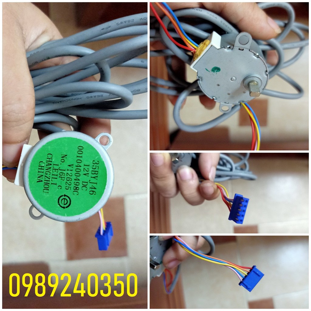 Mô tơ vẫy đảo gió điều hòa tai lệch