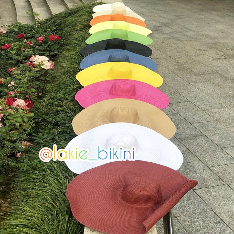 Nón Cói Vành Siêu To Mũ Cói Vành Rộng Độc Lạ, Nón Đi Biển, Summer Extra Beachy Straw Hat 11 màu